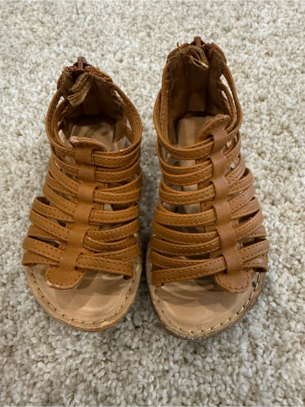 Old Navy Brown Strappy Kids Gladiator Sandals